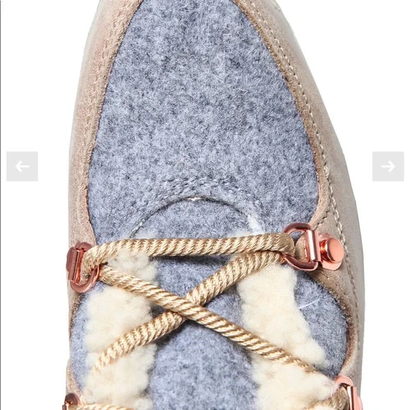 Sorel Sneakchic Alpine Shearling and Leather Laceup Boots Size 8 - Picture 7 of 16